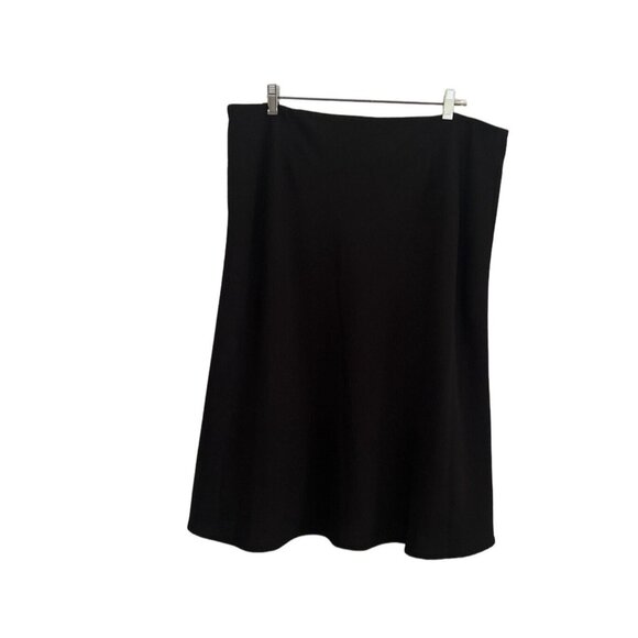 Style & Co. Woman Black A-Line Skirt 16W 100% Polyester - Picture 2 of 7